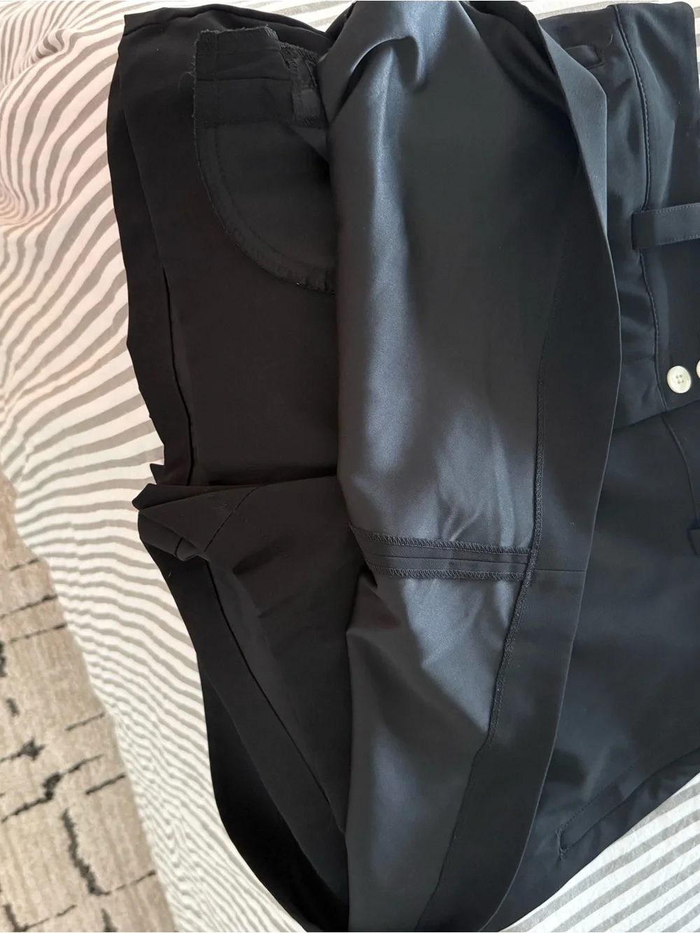 Nike Black Mini Skort with Double-Button Waist